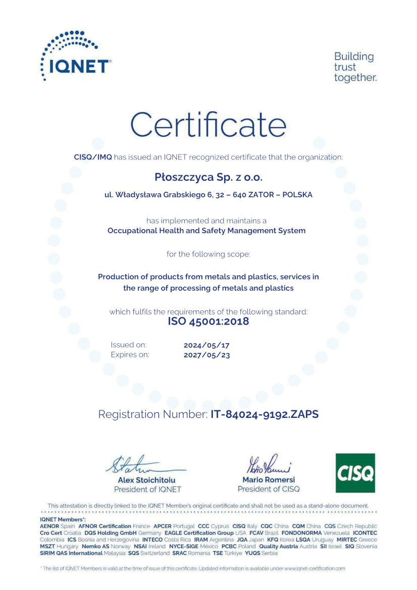 ISO 45001 IQNET